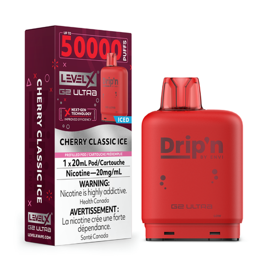 Level X Drip'n G2 Ultra Pod 50K - Cherry Classic Ice