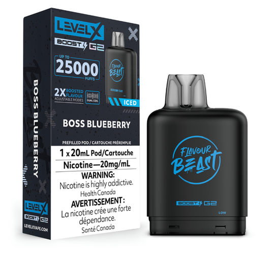 Level X Boost 25K Pods - Boss Blueberry