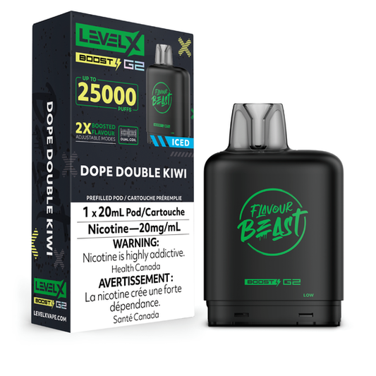 Level X Boost 25K Pods - Dope Double Kiwi