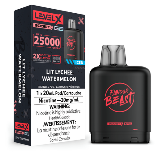 Level X Boost 25K Pods - Lit Lychee Watermelon