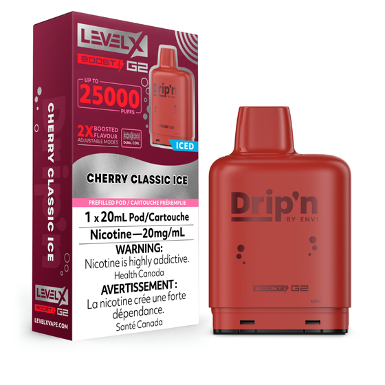 Level X Drip'n Boost 25K Pods - Cherry Classic