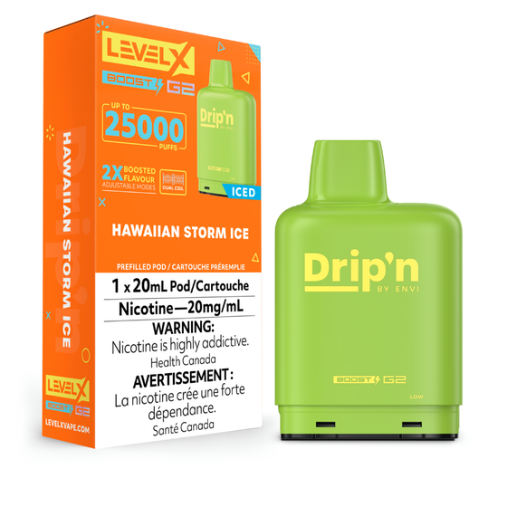 Level X Drip'n Boost 25K Pods - Hawaiian Storm Ice