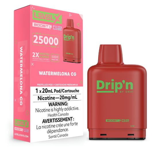 Level X Drip'n Boost 25K Pods - Watermelona CG