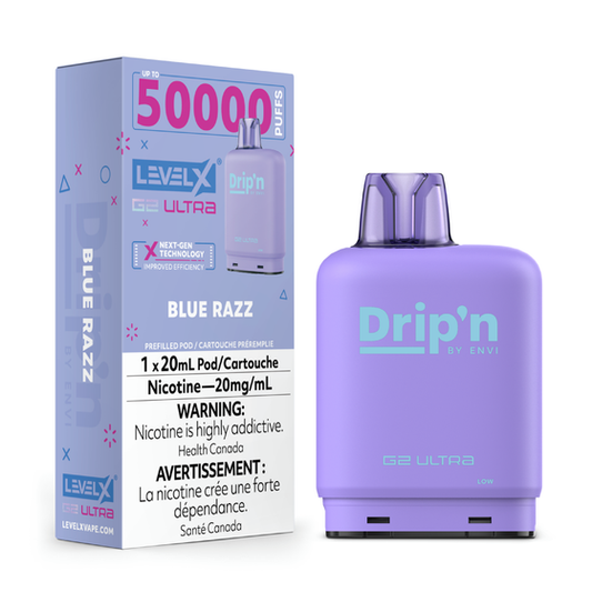 Level X Drip'n G2 Ultra Pod 50K - Blue Razz