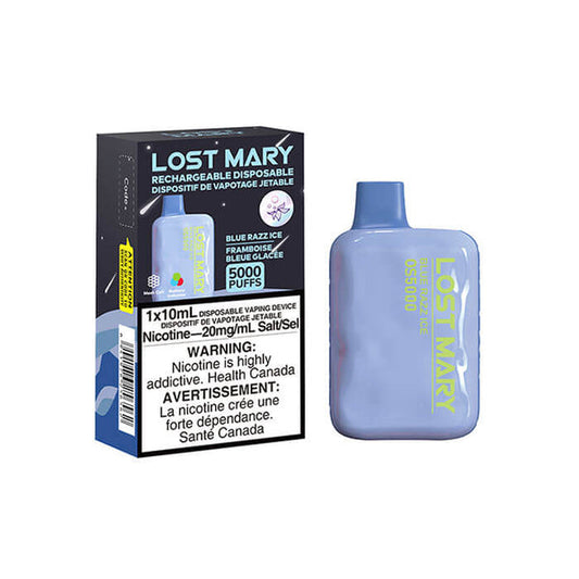 Lost Mary Blue Razz Ice Disposable Vape - Online Vape Shop Canada - Quebec and BC Shipping Available