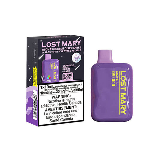 Lost Mary Grape Ice Disposable Vape - Online Vape Shop Canada - Quebec and BC Shipping Available