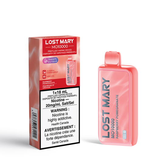 Lost Mary MO10000 Raspberry Pomegranate Disposable Vape - Online Vape Shop Canada - Quebec and BC Shipping Available