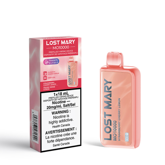 Lost Mary MO10000 Strawberry Cherry Lemon Disposable Vape - Online Vape Shop Canada - Quebec and BC Shipping Available