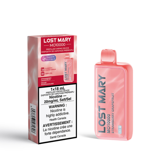 Lost Mary MO10000 Strawberry Grapefruit Disposable Vape - Online Vape Shop Canada - Quebec and BC Shipping Available
