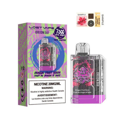 LOST VAPE Orion Bar 7500 Dragon Fruit Berry - Online Vape Shop Canada - Quebec and BC Shipping Available