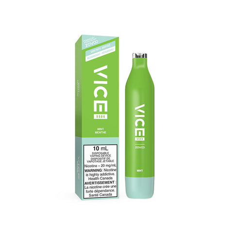 Vice Vape 5500 Mint - Online Vape Shop Canada - Quebec and BC Shipping Available