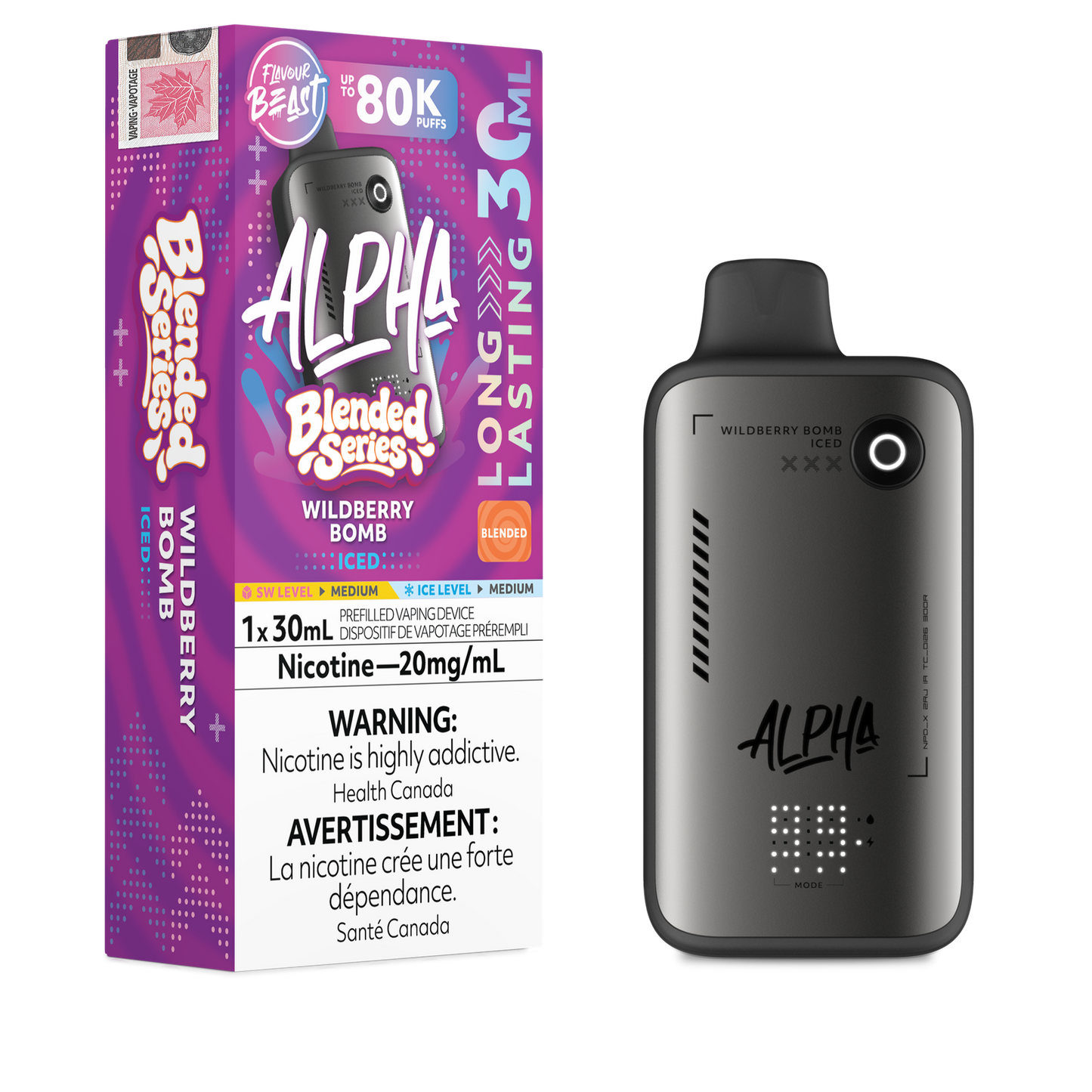 Flavour Beast Alpha 80K - Wildberry Bomb Iced