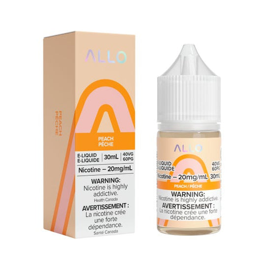Allo Peach Salt Nic - Online Vape Shop Canada - Quebec and BC Shipping Available
