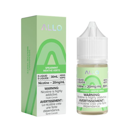 Allo Spearmint Salt Nic - Online Vape Shop Canada - Quebec and BC Shipping Available