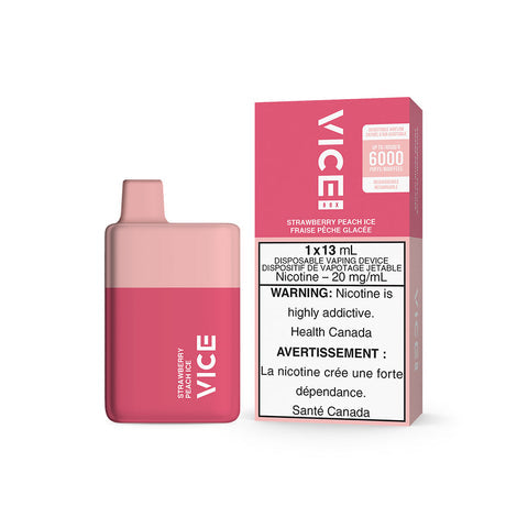 Vice Box Strawberry Peach Ice - Online Vape Shop Canada - Quebec and BC Shipping Available