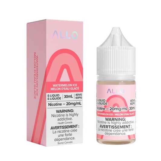 Allo Watermelon Ice Salt Nic - Online Vape Shop Canada - Quebec and BC Shipping Available