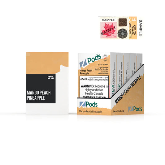 Z Pods Mango Peach Pineapple - Online Vape Shop Canada - Quebec and BC Shipping Available