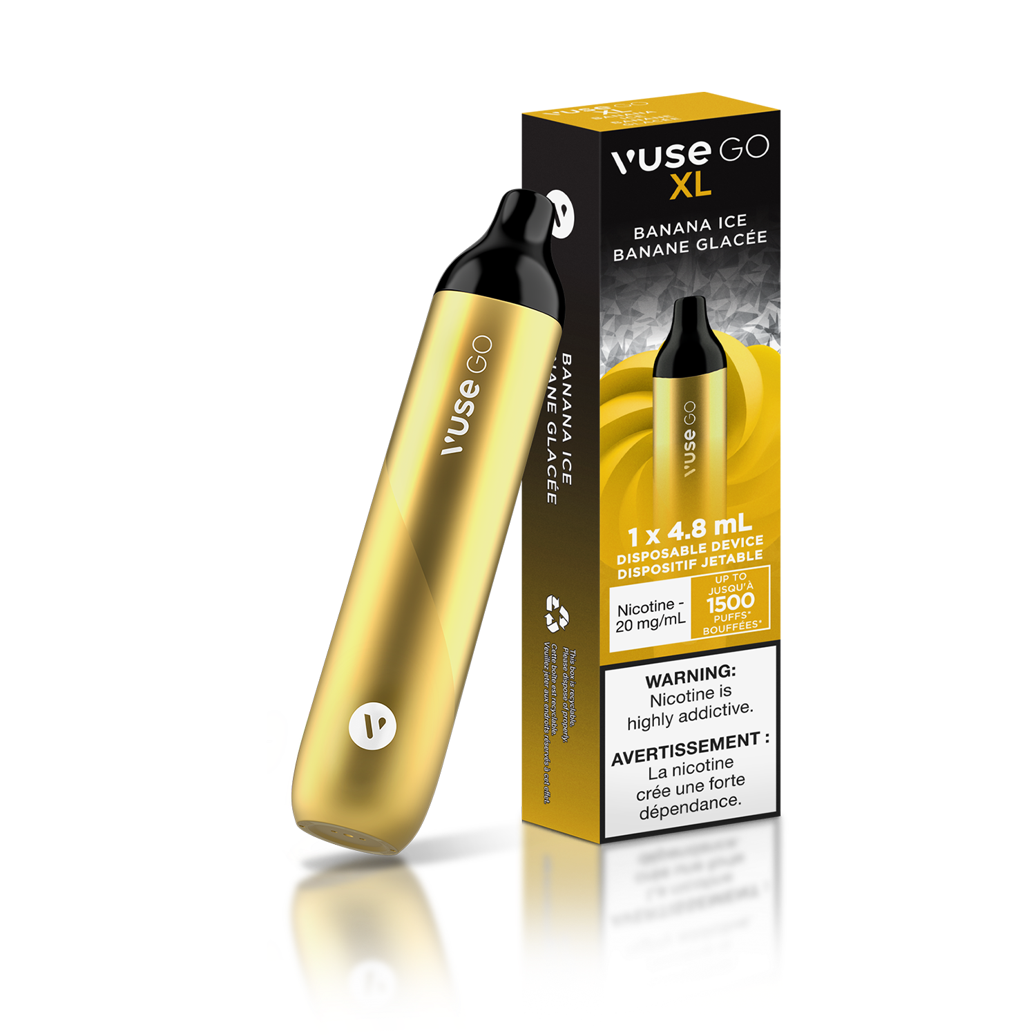 Vuse Go XL Banana Ice Disposable Vape - Online Vape Shop Canada - Quebec and BC Shipping Available