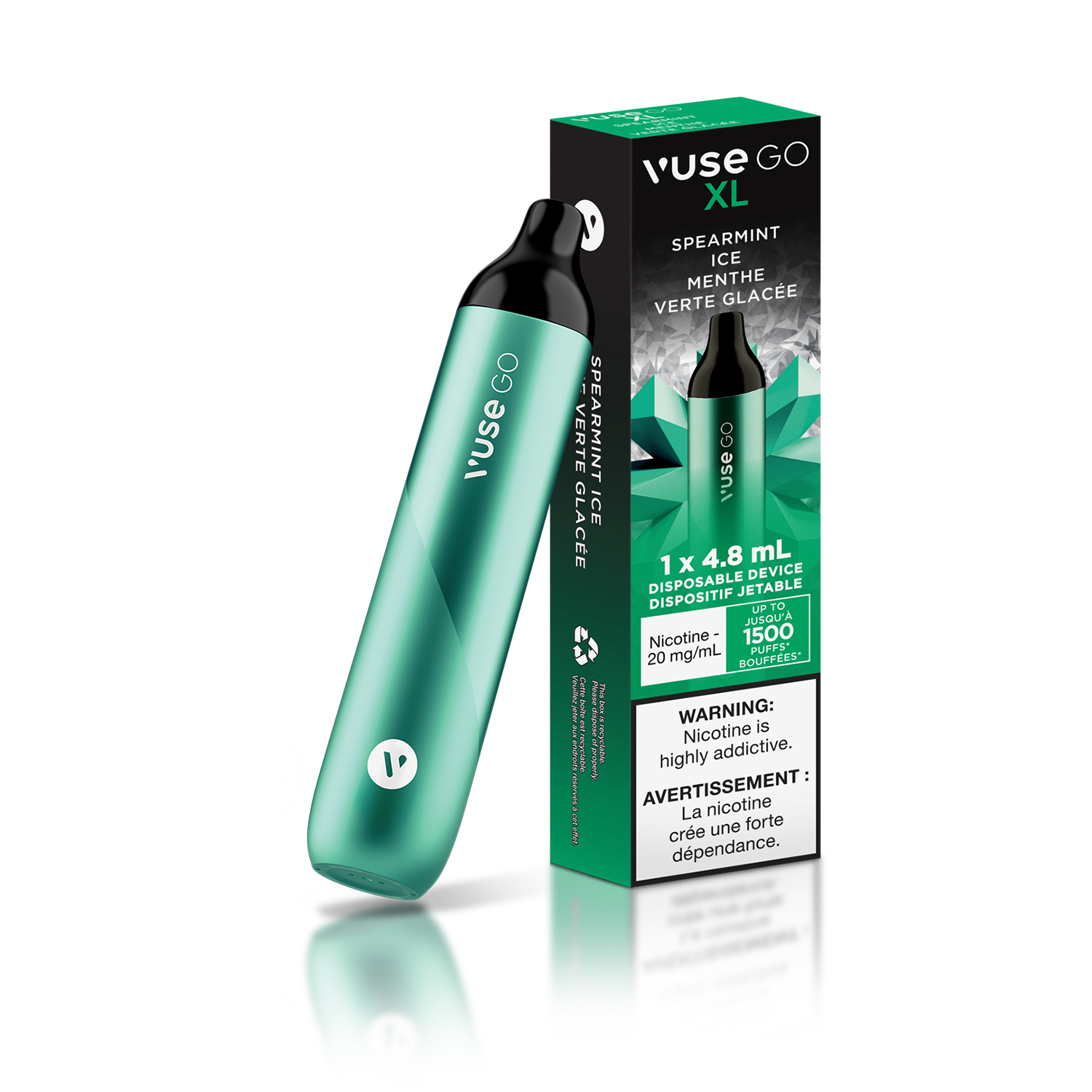 Vuse Go XL Spearmint Ice Disposable Vape - Online Vape Shop Canada - Quebec and BC Shipping Available