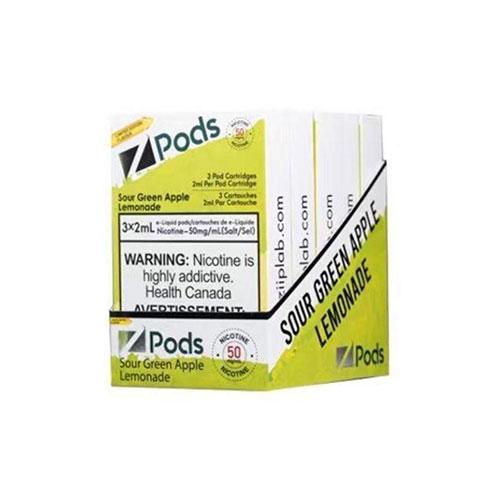 Z Pods Supreme Nic Sour Green Apple Lemonade - Online Vape Shop Canada - Quebec and BC Shipping Available