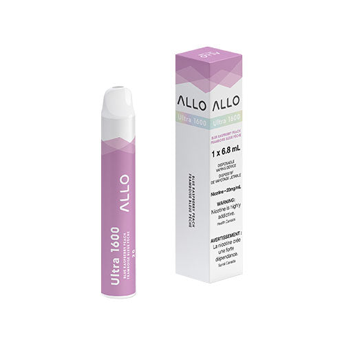 ALLO 1600 Blue Raspberry Peach Disposable Vape - Online Vape Shop Canada - Quebec and BC Shipping Available