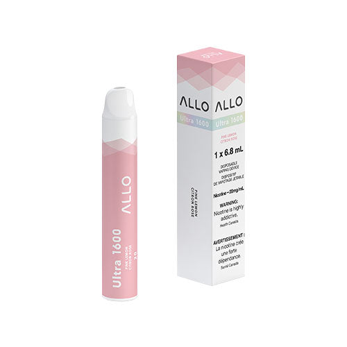 ALLO 1600 Pink Lemon Disposable Vape - Online Vape Shop Canada - Quebec and BC Shipping Available