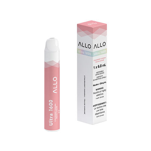 ALLO 1600 Strawberry Banana Disposable Vape - Online Vape Shop Canada - Quebec and BC Shipping Available