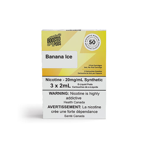 Boosted Banana Ice Stlth Compatible Pods - Online Vape Shop Canada - Quebec and BC Shipping Available