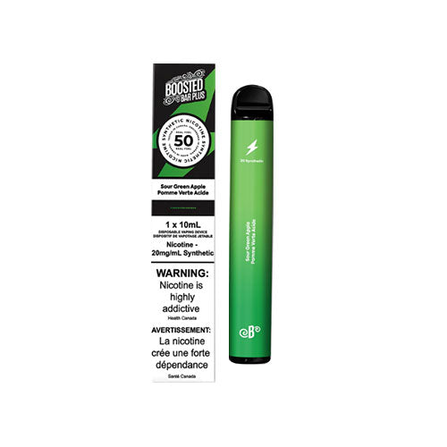 Boosted Bar Plus Green Apple Disposable Vape - Online Vape Shop Canada - Quebec and BC Shipping Available