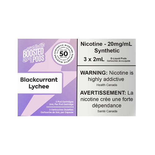 Boosted Blackcurrant Lychee Stlth Compatible Pods - Online Vape Shop Canada - Quebec and BC Shipping Available