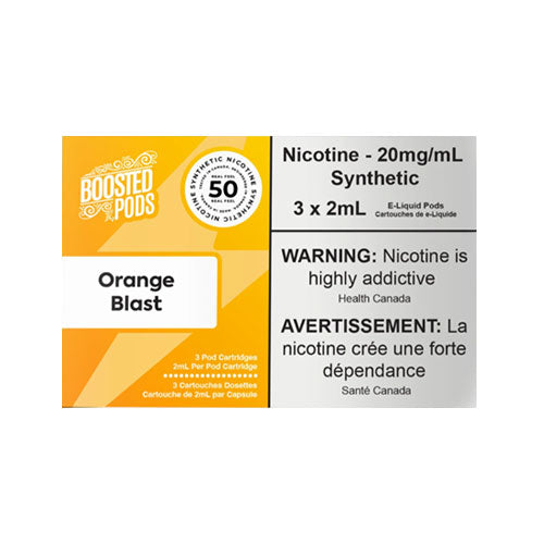 Boosted Orange Blast Stlth Compatible Pods - Online Vape Shop Canada - Quebec and BC Shipping Available