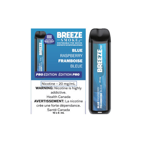Breeze Pro Blue Raspberry Disposable Vape - Online Vape Shop Canada - Quebec and BC Shipping Available
