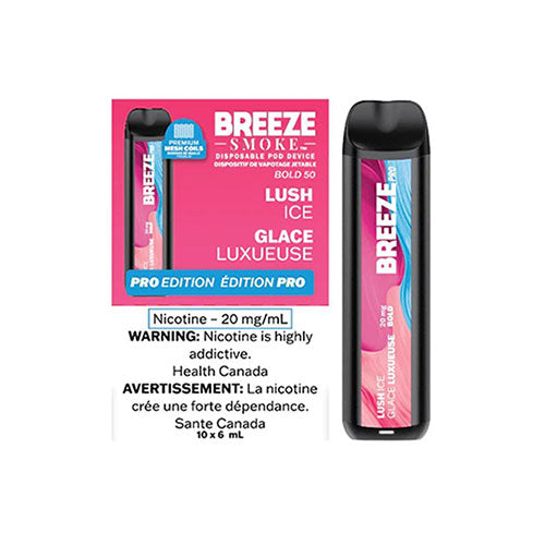 Breeze Pro Lush Ice Disposable Vape - Online Vape Shop Canada - Quebec and BC Shipping Available