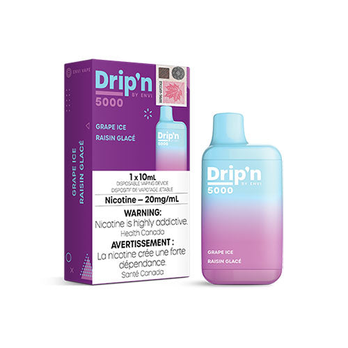 Drip'n by Envi Grape Ice Disposable Vape - Online Vape Shop Canada - Quebec and BC Shipping Available