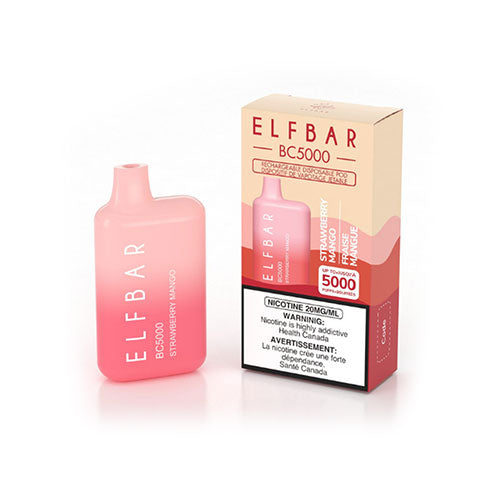 ELF BAR Strawberry Mango (5000 Puff) - Online Vape Shop Canada - Quebec and BC Shipping Available