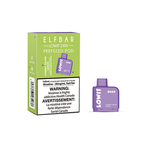ELF BAR Lowit Cherry Grape Lemon (2500 Puffs) - Online Vape Shop Canada - Quebec and BC Shipping Available