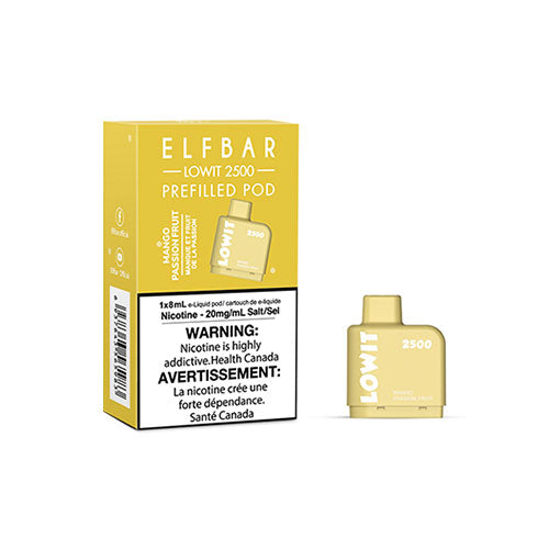ELF BAR Lowit Mango Passionfruit (2500 Puffs) - Online Vape Shop Canada - Quebec and BC Shipping Available