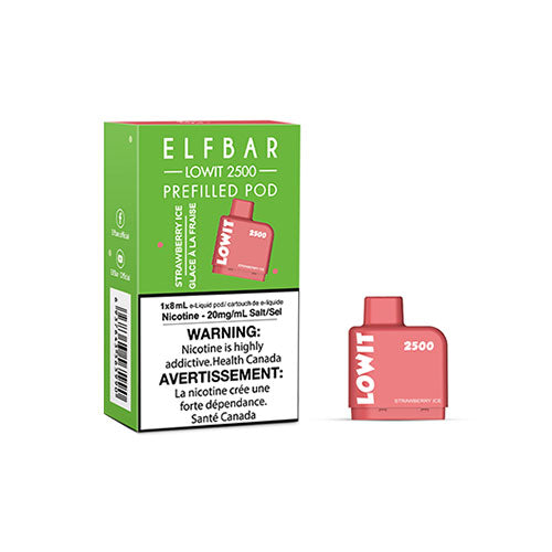 ELF BAR Lowit Strawberry Ice (2500 Puffs) - Online Vape Shop Canada - Quebec and BC Shipping Available