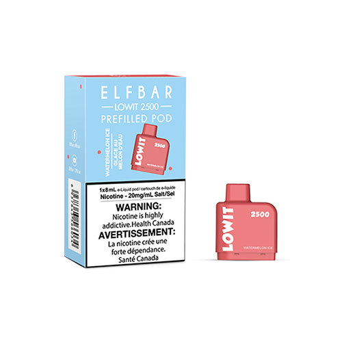 ELF BAR Lowit Watermelon Ice (2500 Puffs) - Online Vape Shop Canada - Quebec and BC Shipping Available