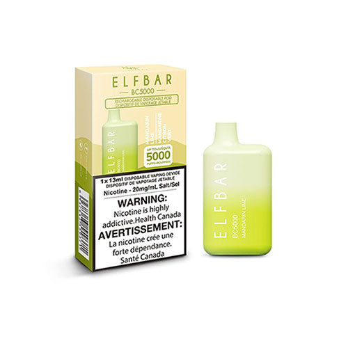 ELF BAR Mandarin Lime 5000 Puffs - Online Vape Shop Canada - Quebec and BC Shipping Available