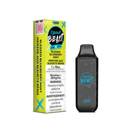 Flavour Beast Flow Blessed Blueberry Mint Disposable - Online Vape Shop Canada - Quebec and BC Shipping Available