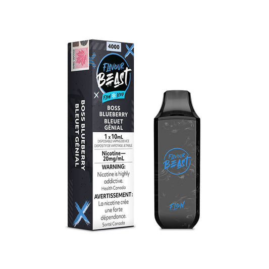 Flavour Beast Flow Boss Blueberry Iced - Online Vape Shop Canada - Quebec and BC Shipping Available