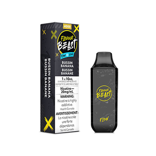 Flavour Beast Flow Bussin Banana Iced - Online Vape Shop Canada - Quebec and BC Shipping Available