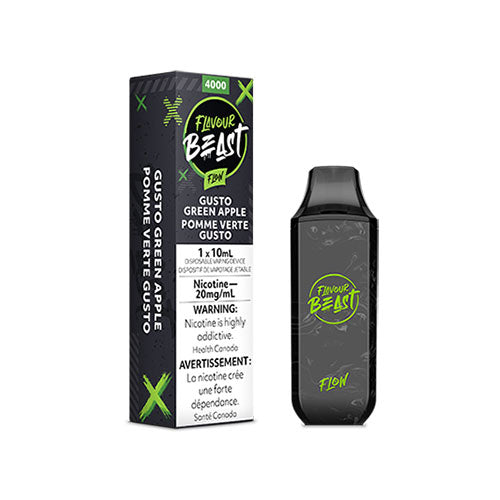 Flavour Beast Flow Gusto Green Apple - Online Vape Shop Canada - Quebec and BC Shipping Available