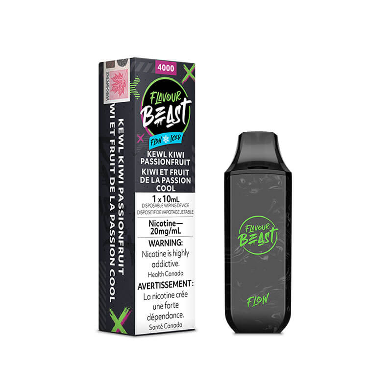 Flavour Beast Flow Kewl Kiwi Passionfruit Disposable - Online Vape Shop Canada - Quebec and BC Shipping Available