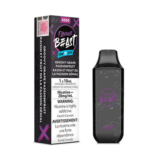Flavour Beast Flow Groovy Grape Passionfruit Disposable Vape - Online Vape Shop Canada - Quebec and BC Shipping Available
