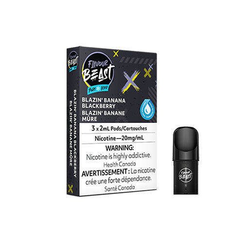Flavour Beast Blazin Banana Blackberry Iced S Pods - Online Vape Shop Canada - Quebec and BC Shipping Available