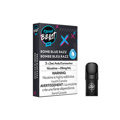 Flavour Beast Bomb Blue Razz S Pods - Online Vape Shop Canada - Quebec and BC Shipping Available