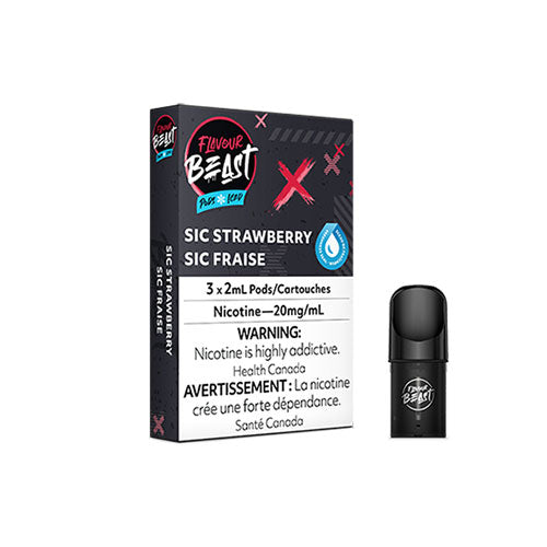 Flavour Beast Sic Strawberry S Pods - Online Vape Shop Canada - Quebec and BC Shipping Available