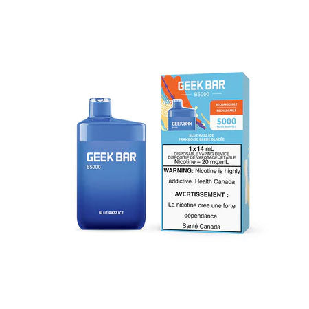 Geek Bar B5000 Blue Razz Ice Disposable - Online Vape Shop Canada - Quebec and BC Shipping Available